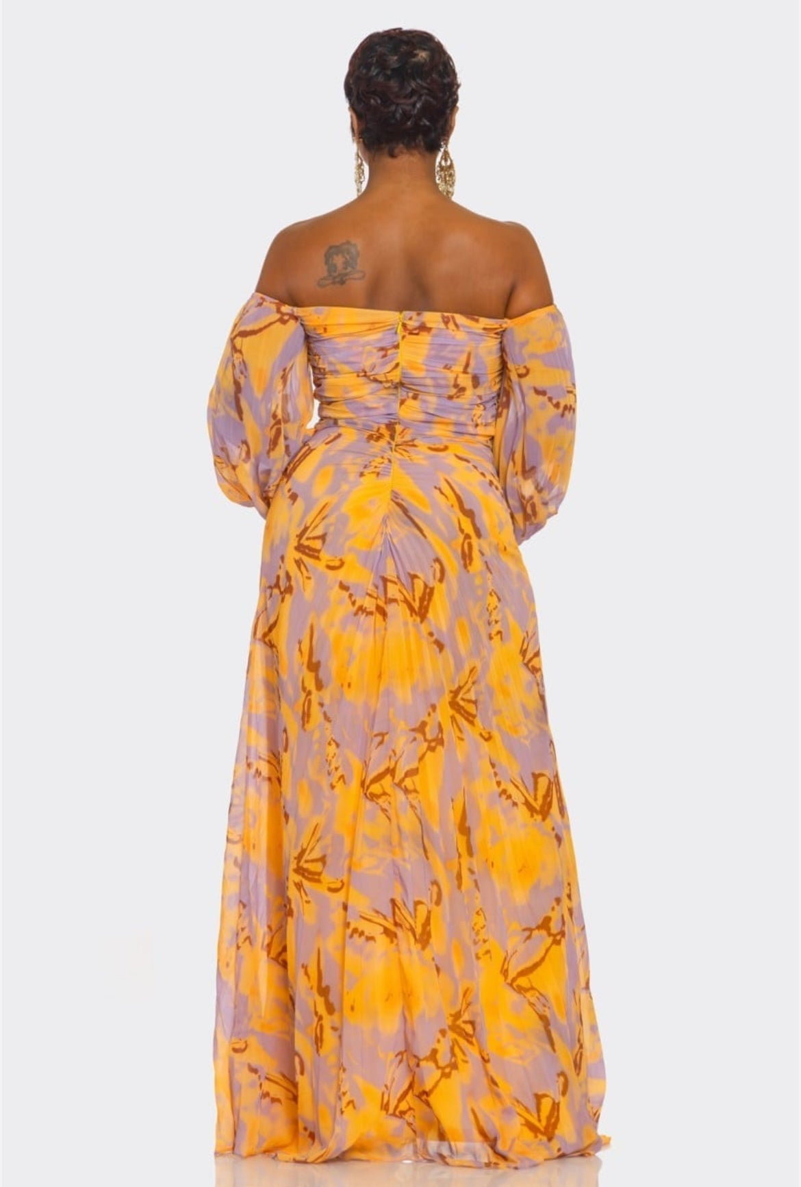 Champagne and Roses Maxi Dress