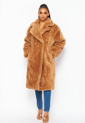 Quinn Faux Fur Teddy Bear Coat