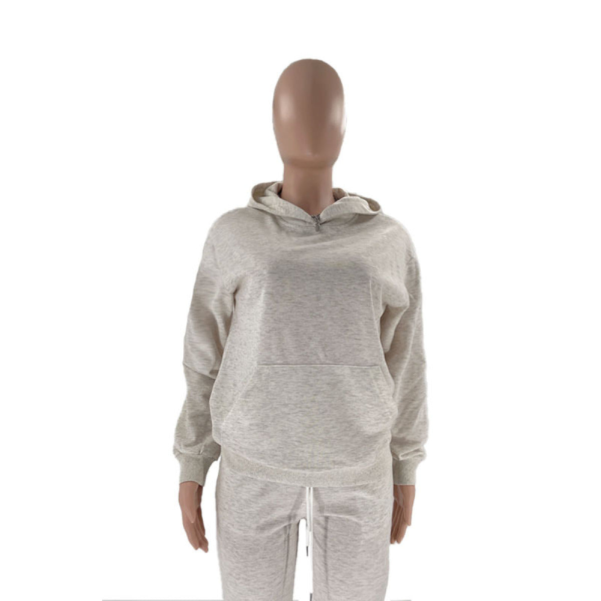 Pullover Long-Sleeved Hoodie & Tie Pocket Pants Sets