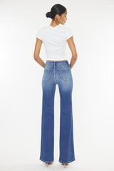 Kancan Ultra High Waist Gradient Flare Jeans