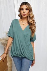 Surplice Half Sleeve T-Shirt