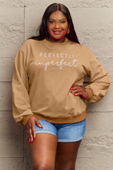 Full Size Graphic Round Neck Sweatshirt