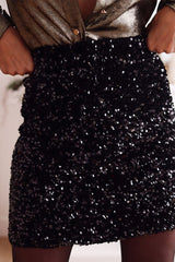 Sequin Mini Skirt