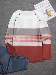 Color Block Raglan Sleeve T-Shirt