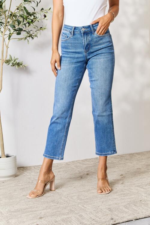 Utopia Full Size High Waist Straight Jeans