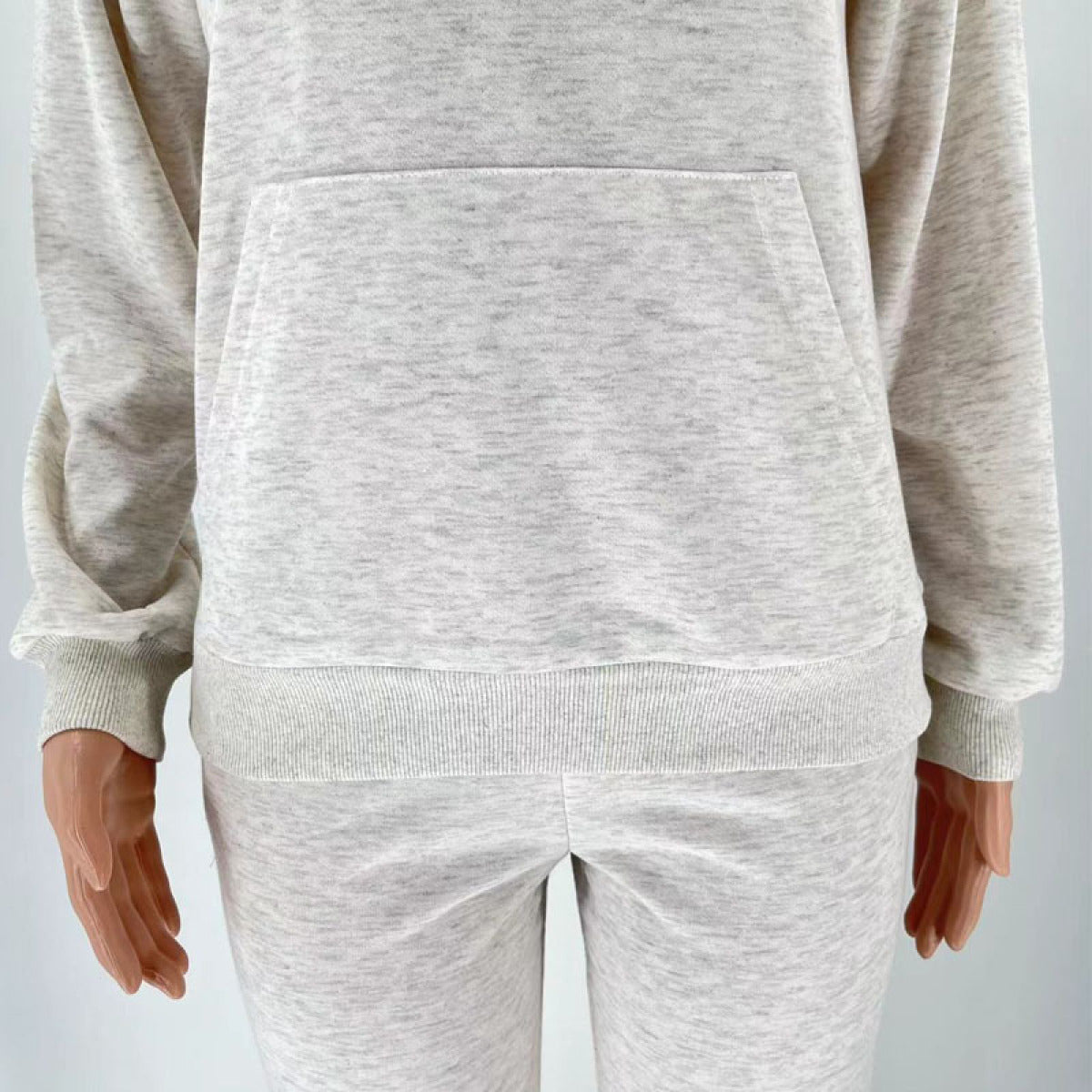 Pullover Long-Sleeved Hoodie & Tie Pocket Pants Sets