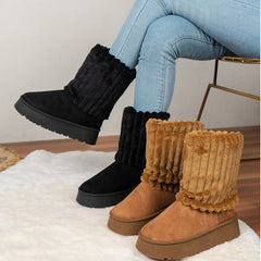 Pom Furry Cotton Boots