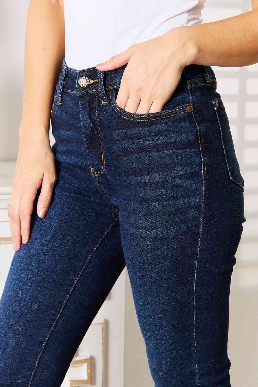 Full Size Skinny Jeans with Pockets