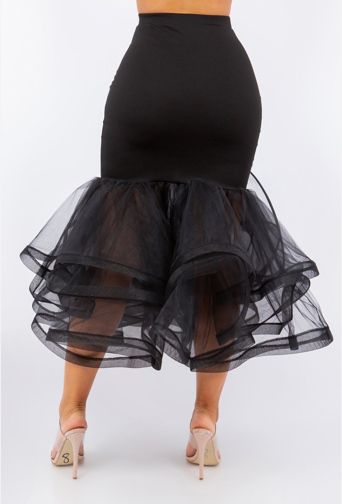 Tiered Midi Skirt