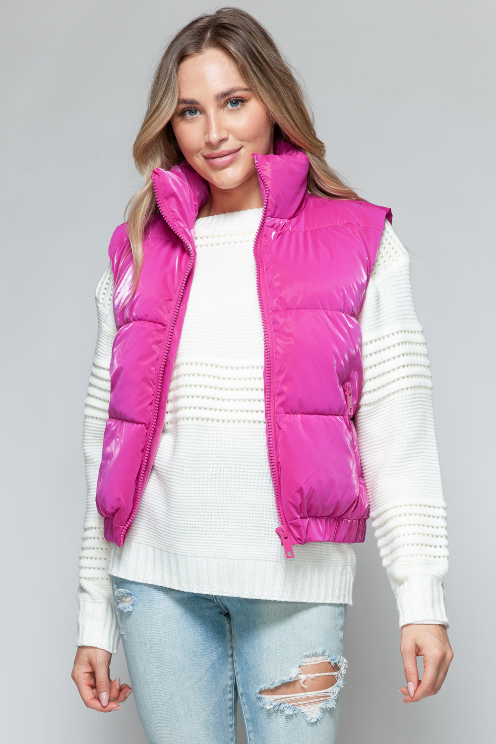 Snobbish Fine Fur Lining Quilted Vest