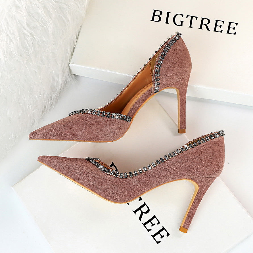 Boss Lady Suede Heels