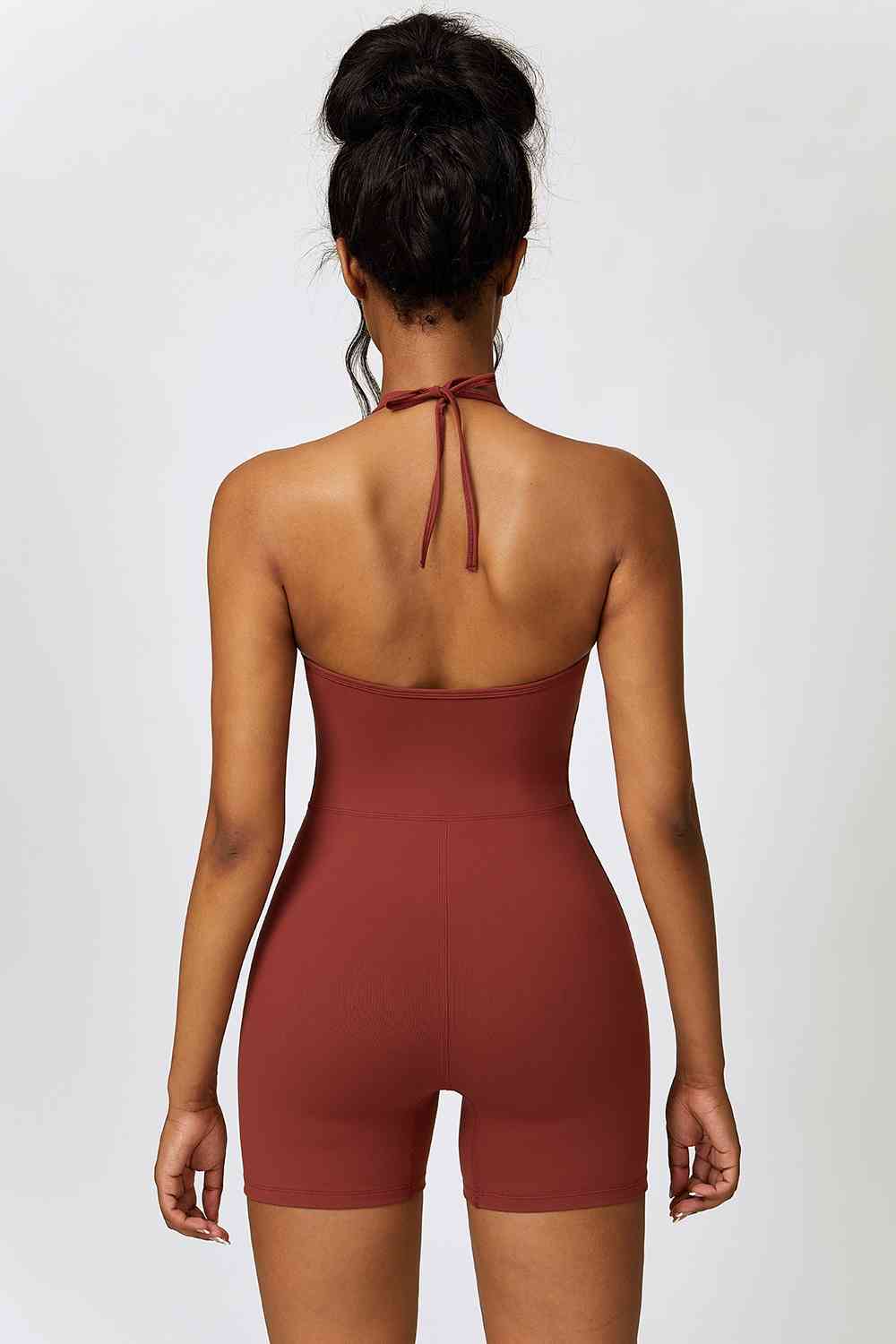 Halter Neck Sports Romper