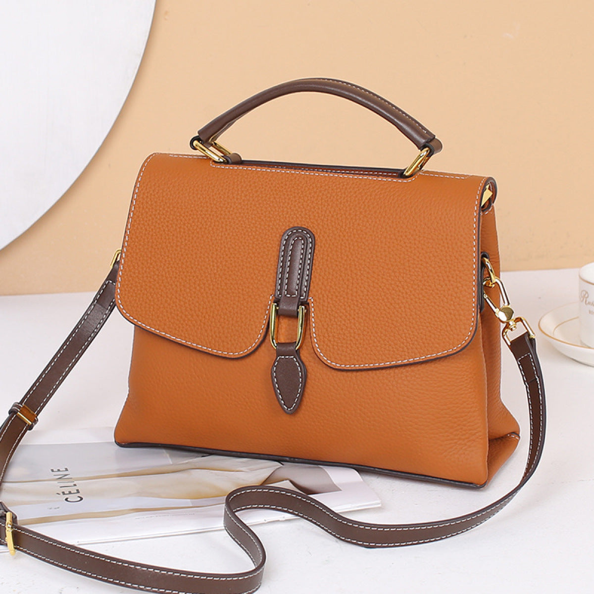 Portable Cover Type Shoulder Bag