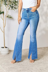 Slit Flare Jeans