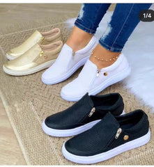 Women's Side Zipper Sneakers