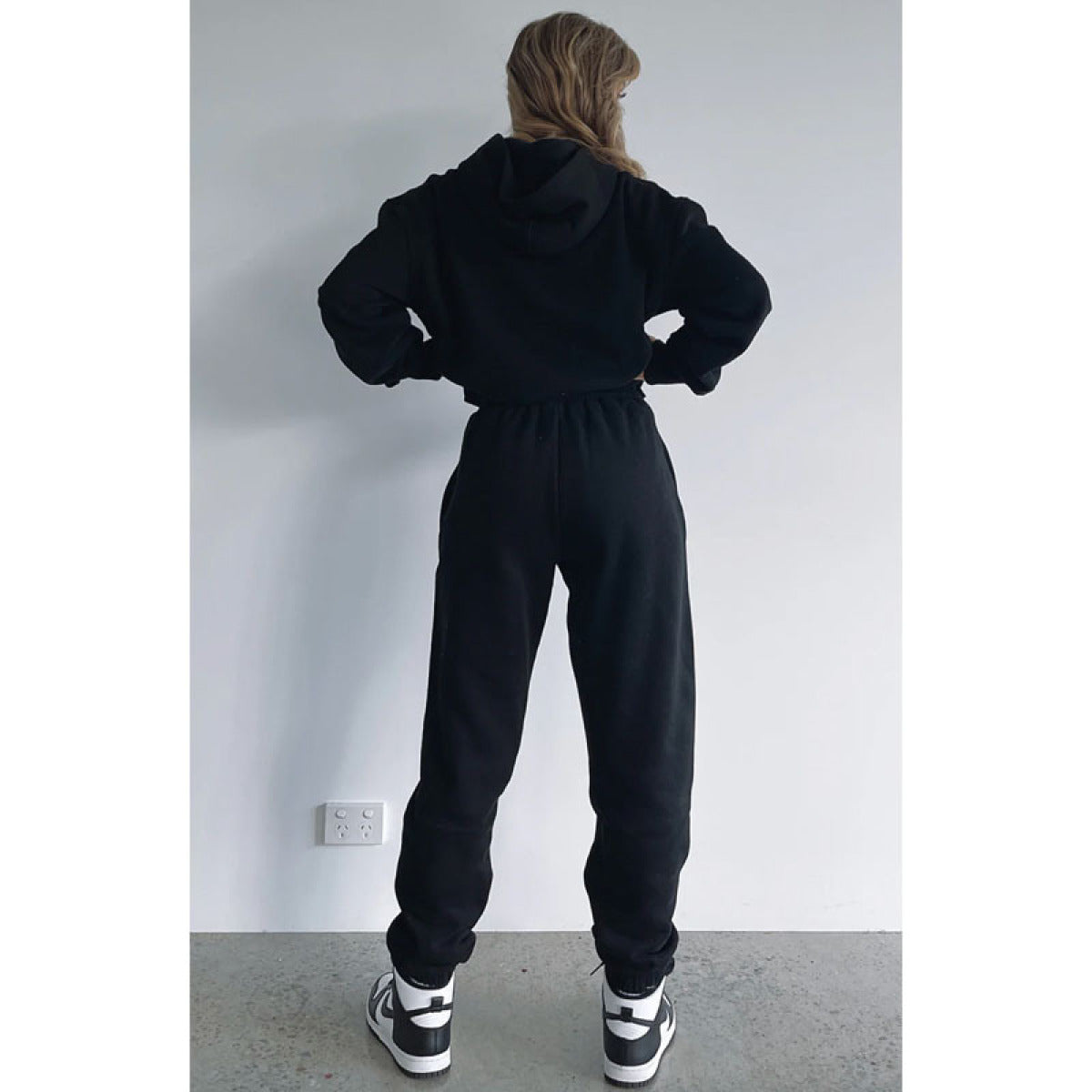 Pullover Long-Sleeved Hoodie & Tie Pocket Pants Sets