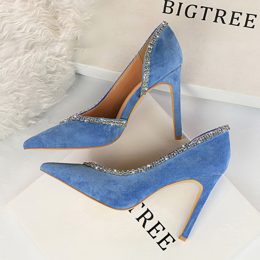 Boss Lady Suede Heels