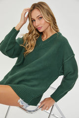 V Neck Oversized Sweater