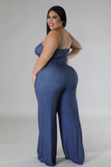 Wide Leg Stretch Jumpsuit