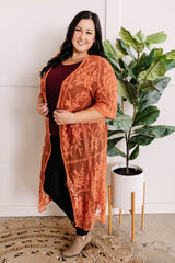 Lace Kimono In Autumnn Sunset