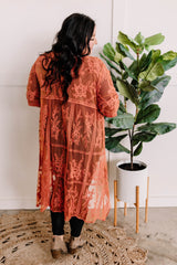 Lace Kimono In Autumnn Sunset