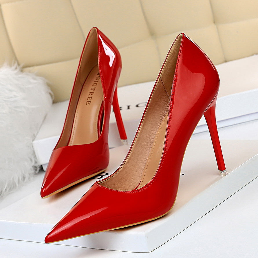 Flossy Glossy Patent Leather Heels