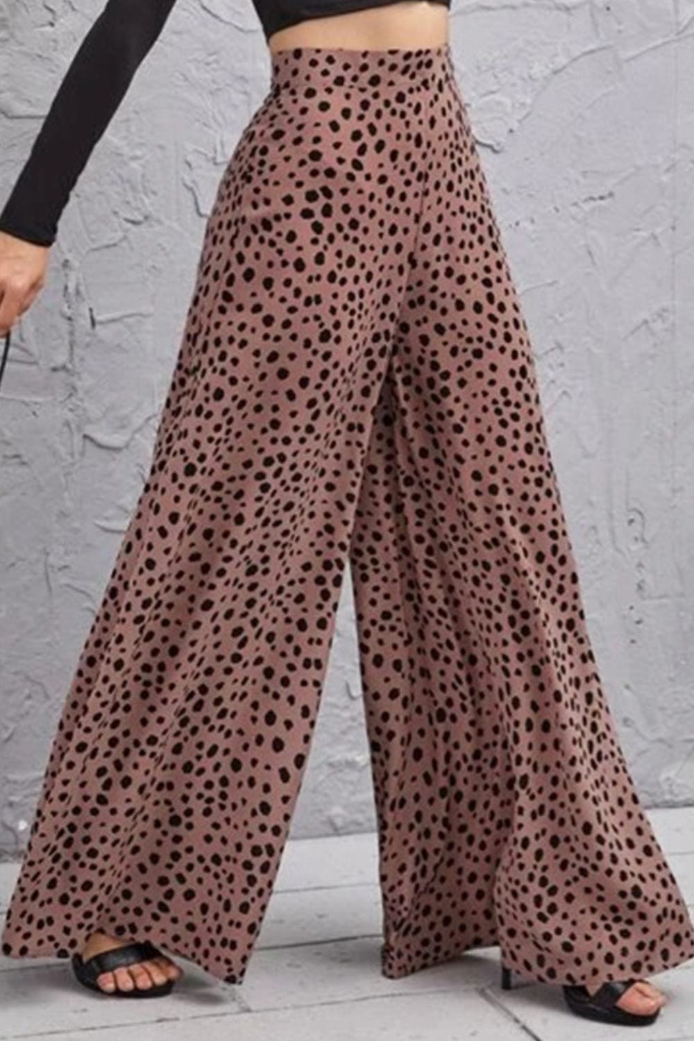 Animal Print High-Rise Culottes