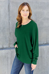 Full Size Round Neck Long Sleeve T-Shirt