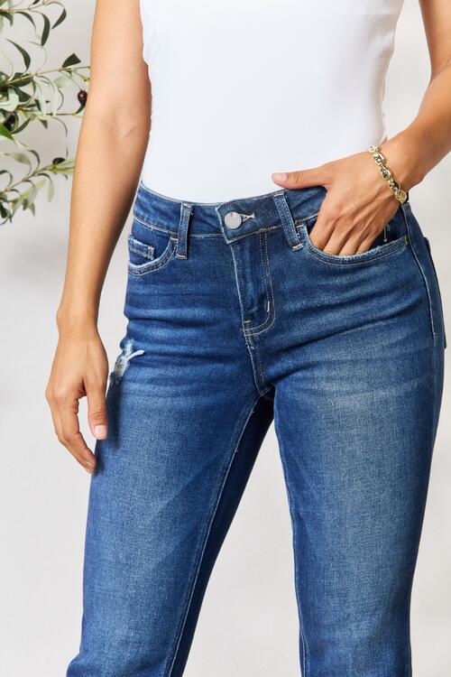 Melody Distressed Cropped Jeans