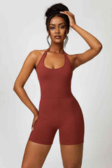 Halter Neck Sports Romper