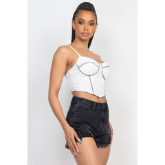 Bustier Sleeveless Ribbed Top