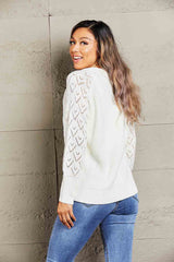 Rib-Knit Plunge Raglan Sleeve Cardigan