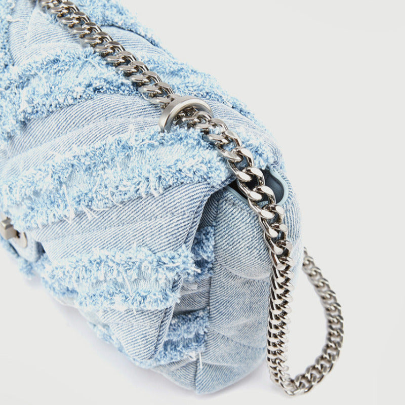 Denim Chain Bag