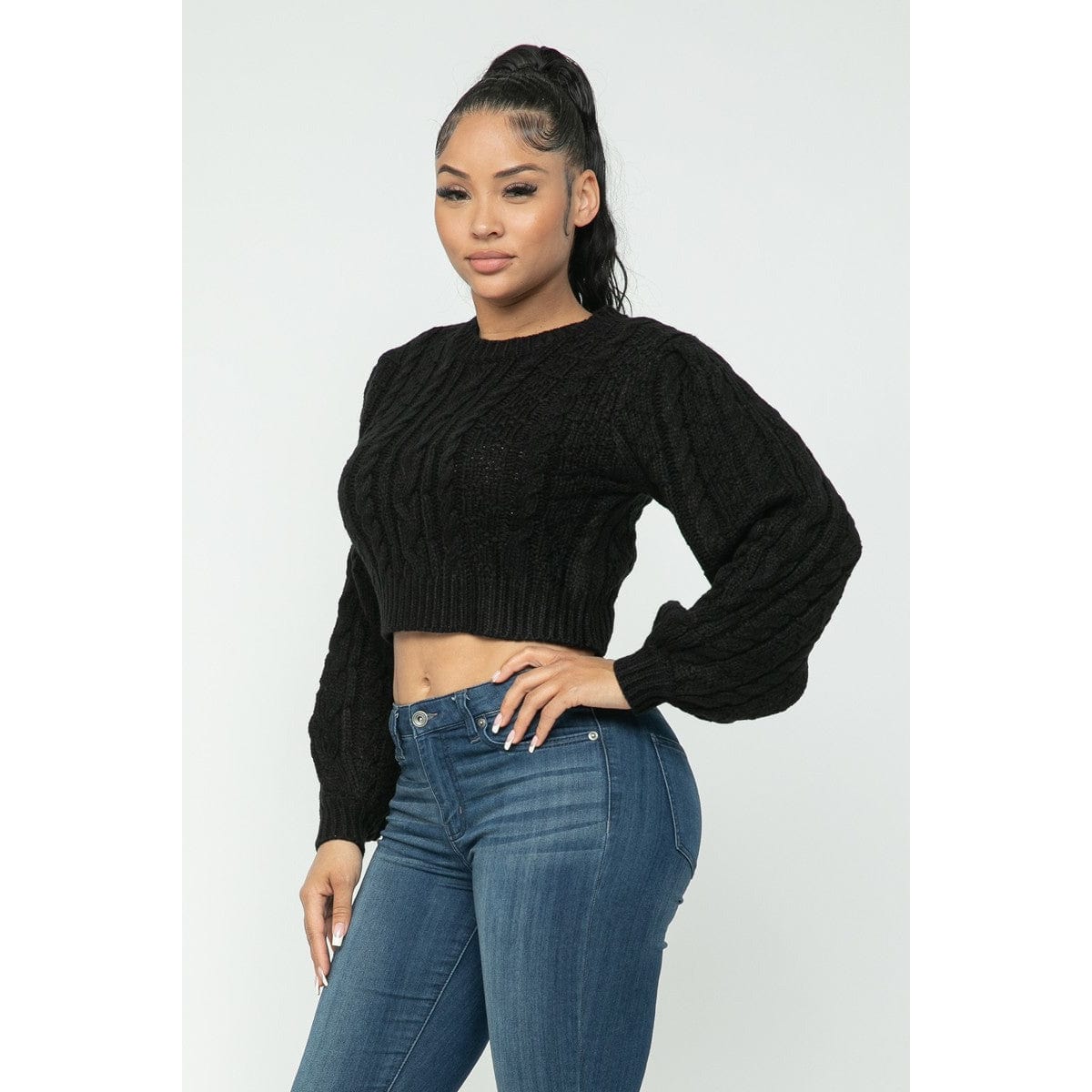 Cable Pullover Top