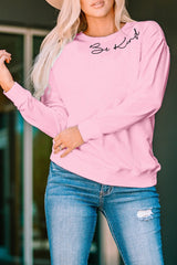 Pink Be Kind Sweatshirts Pink