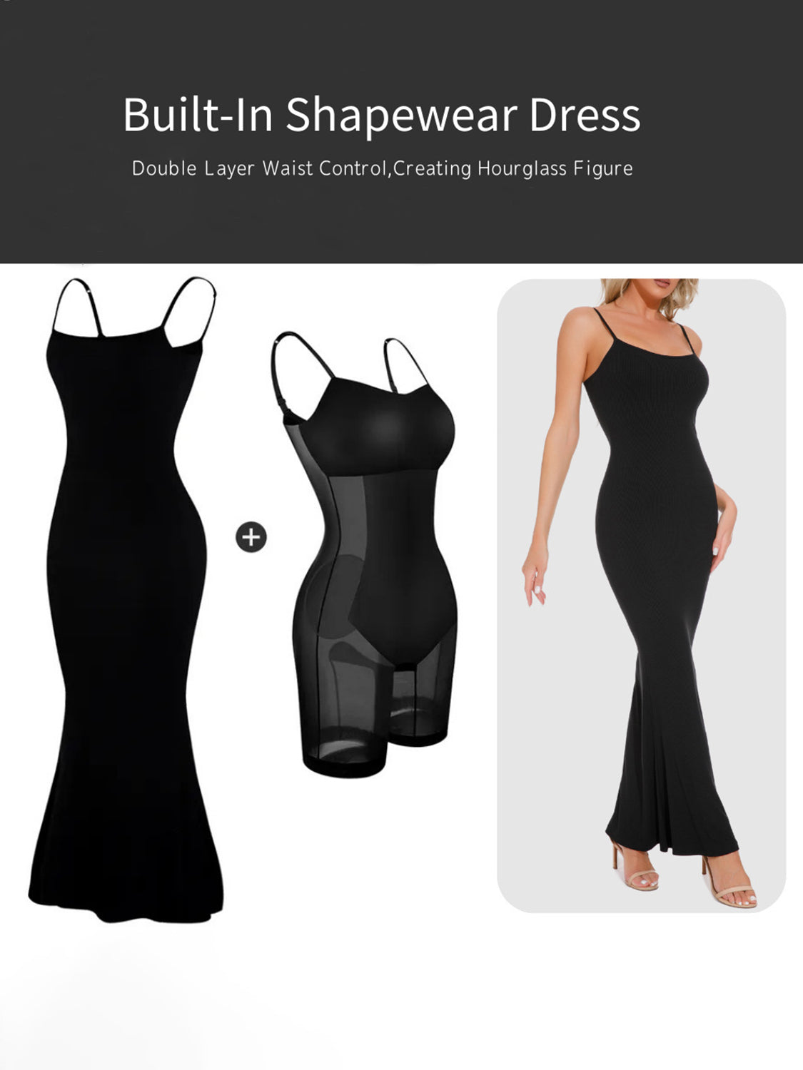 The Built-In Shapewear Sleeveless Maxi Dress