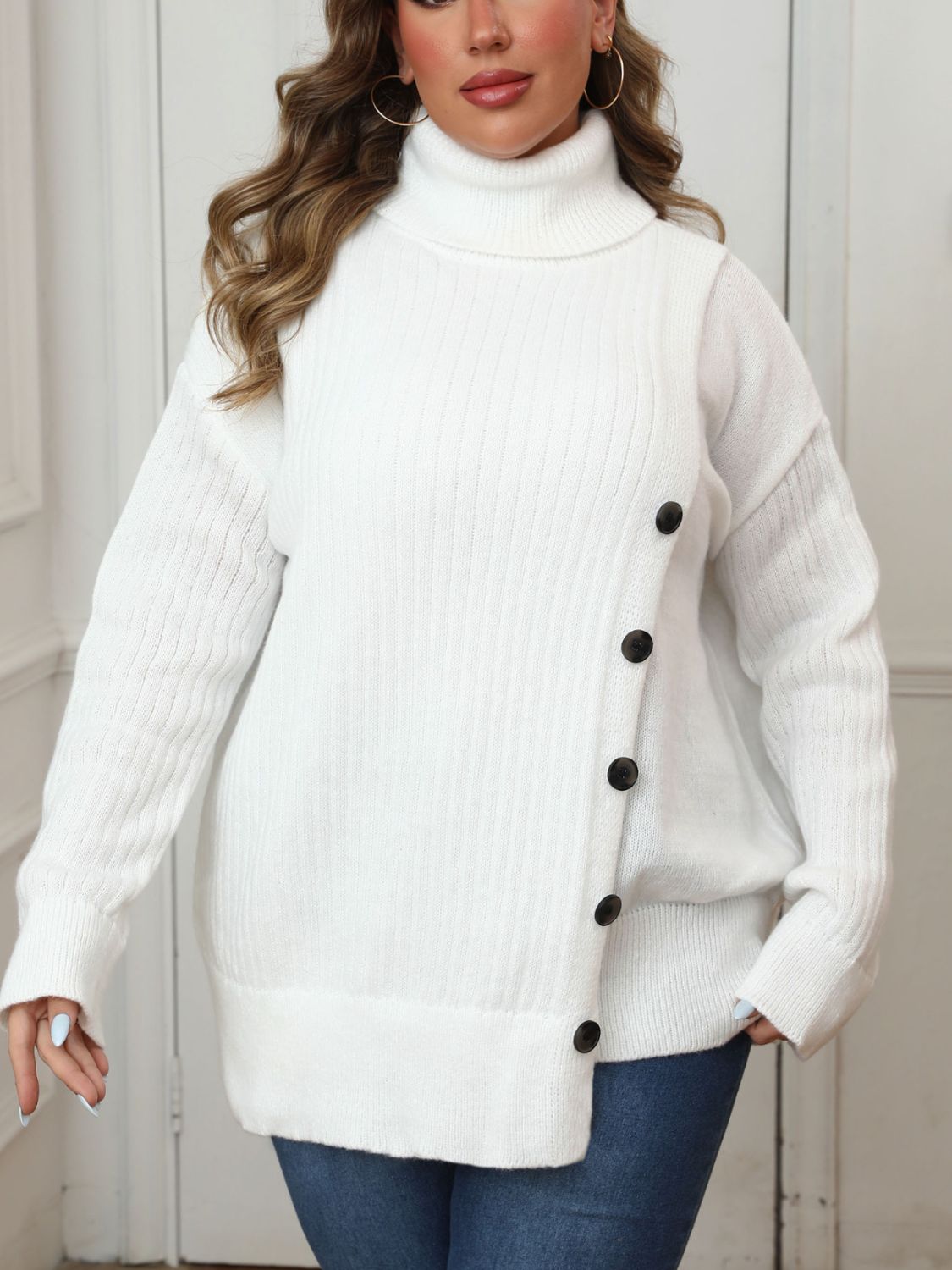 Turtleneck Long Sleeve Sweater