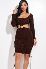 Daydreaming O Dress in Chocolate