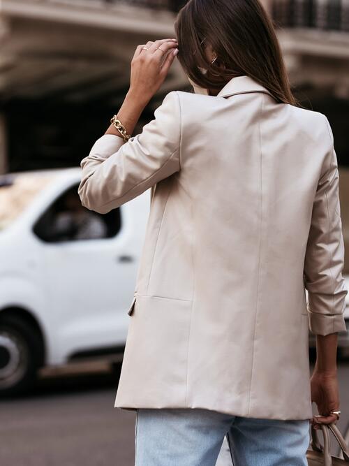 Open Front Long Sleeve Blazer