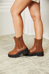 In too Deep Side Zip Platform Boots