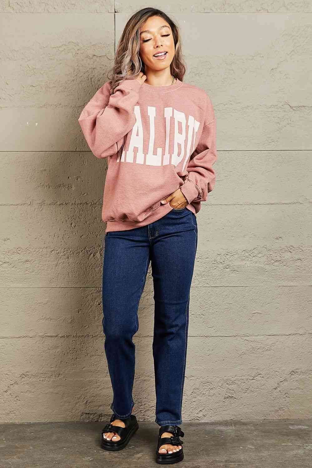 “Malibu" Oversized Crewneck Sweatshirt