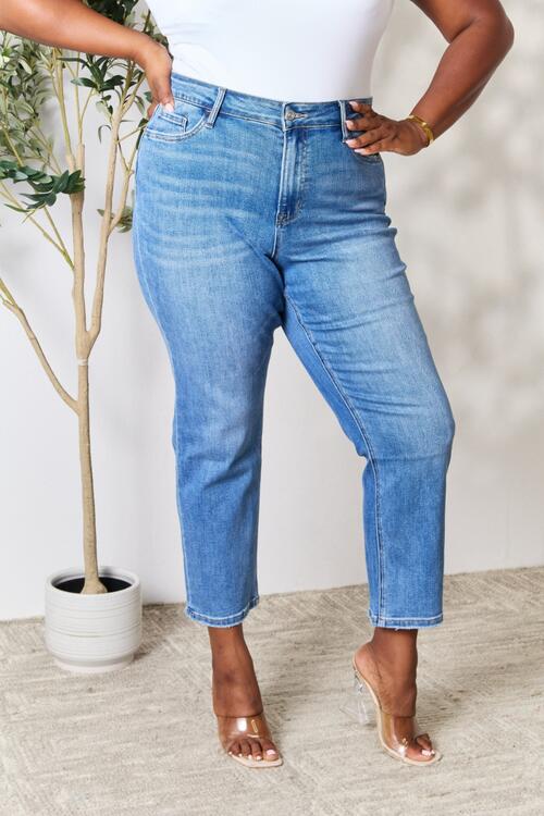 Utopia Full Size High Waist Straight Jeans