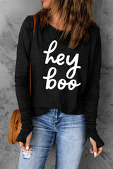 HEY BOO Graphic T-Shirt