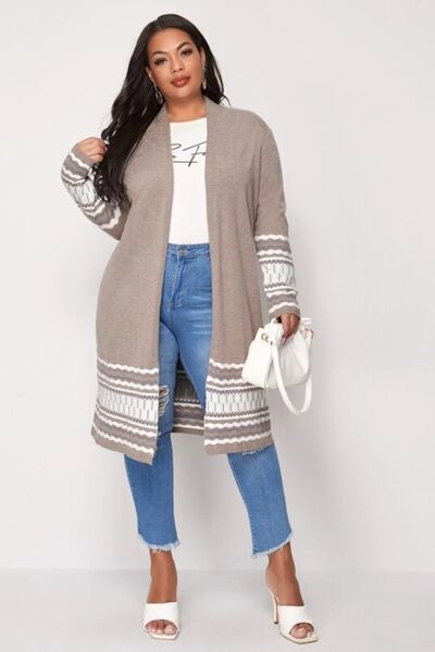 Chevron Long Sleeve Cardigan