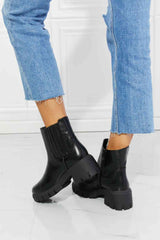 What It Takes Lug Sole Chelsea Boots in Black