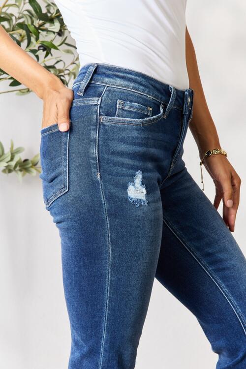 Melody Distressed Cropped Jeans