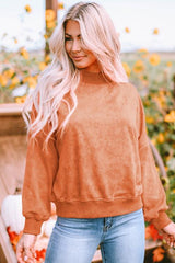 Round Neck Dropped Shoulder Sweatshirt