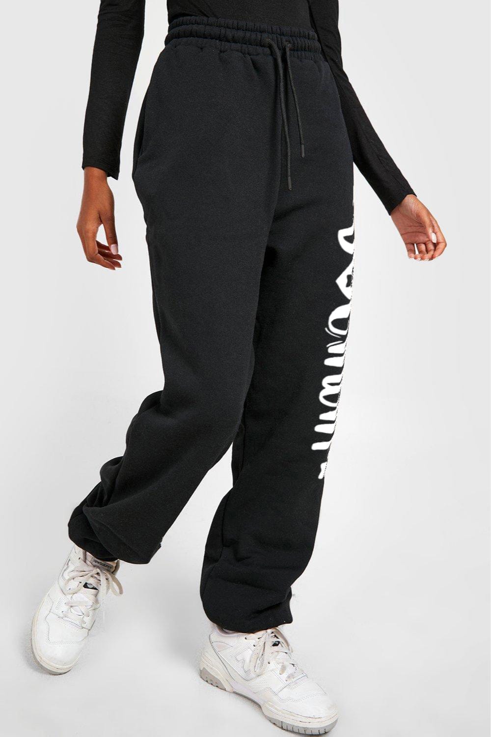 Full Size Drawstring DOG MAMA Graphic Long Sweatpants