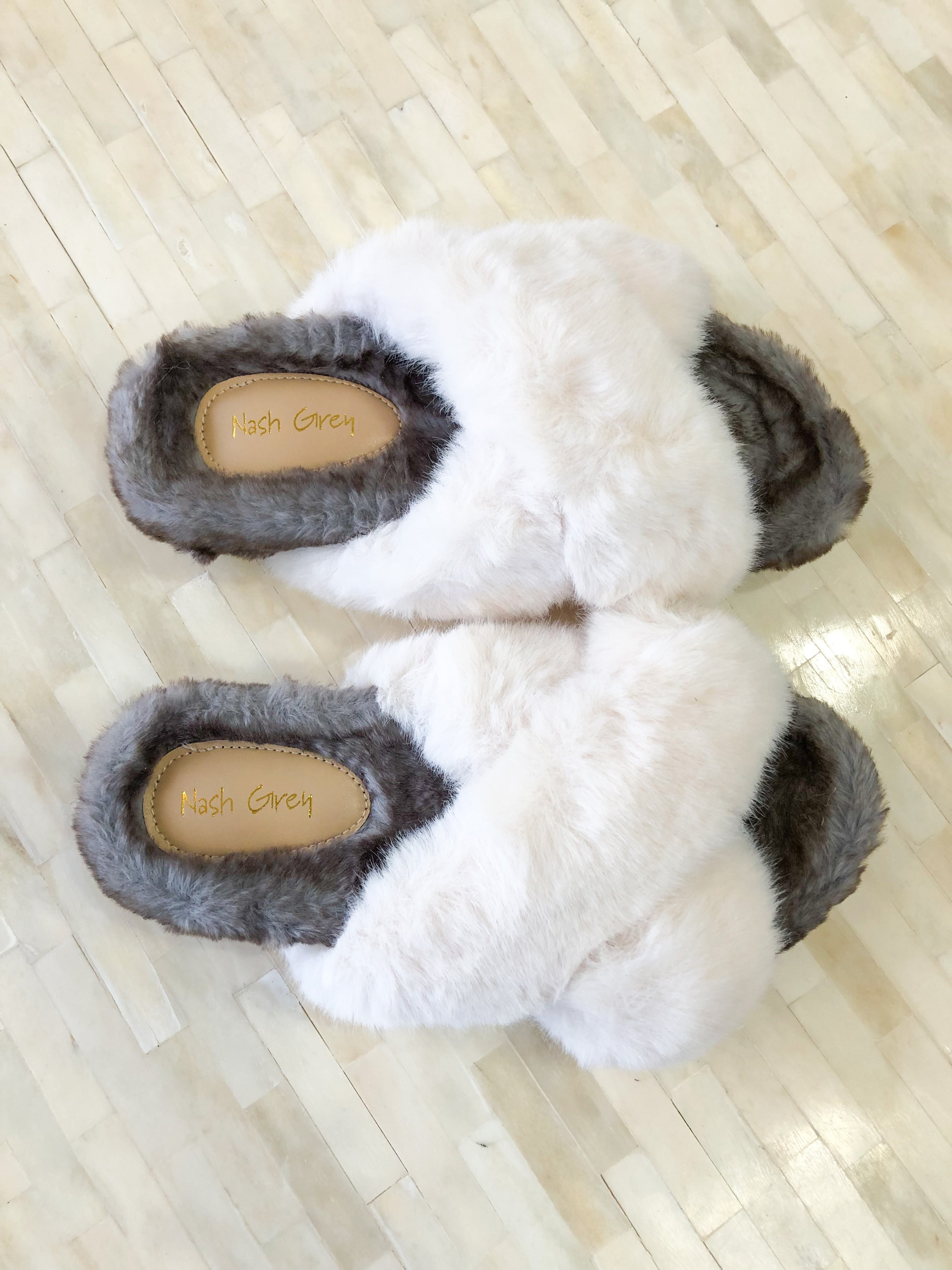 Feeling Cozy White Slippers