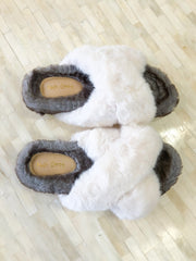 Feeling Cozy White Slippers